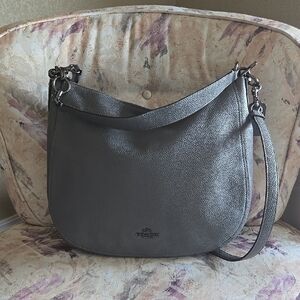 Large Coach Chelsea 32 Gray Leather Women's Bag
